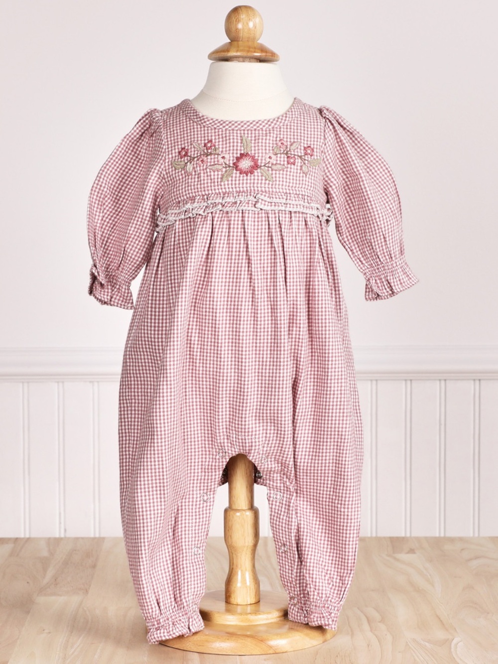 NWT April Cornell Gingham Romper 6M